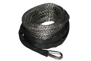 Bulldog Winch Synthetic Rope, 9.5mm x 75ft - Grey