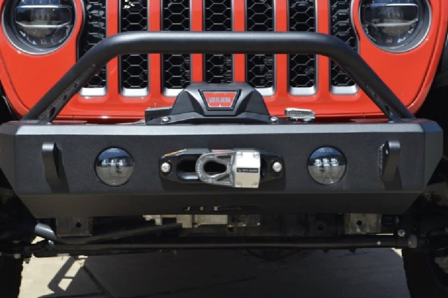Ace Engineering Expedition Series Front Bumper w/ Bull Bar - Black - JL/JT