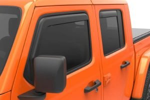 EGR USA In-Channel Window Visors, Front and Rear Set, Dark Smoke  - JT/JL