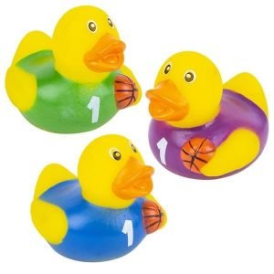 Basketball Rubber Ducks for Jeep Ducking | Pack of 12 - Standard 2” Ducks