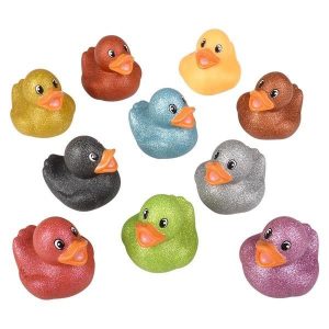 Bulk Glitter Rubber Ducks for Jeep Ducking | Pack of 50 Standard 2” Ducks