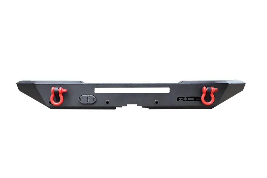 Ace Engineering Halfback Rear Bumper Kit, No 20in Light, No 7 Pin, or Backup Sensors, Texturized Black