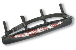 Vertically Driven Products Can Tube Cooler and Storage Pouch w/Velcro Straps Black