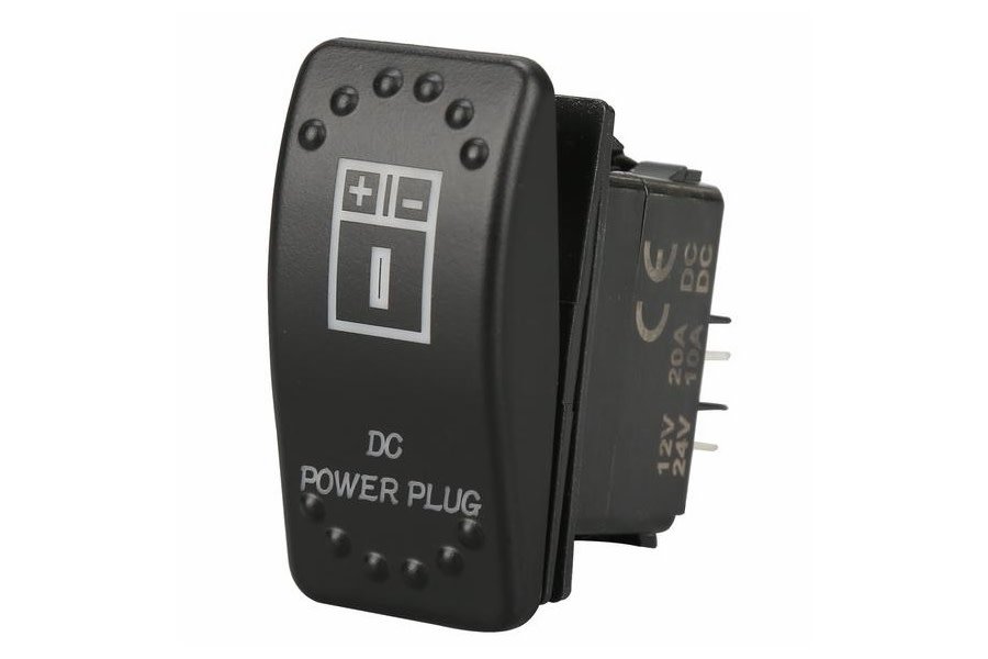 Bulldog Winch Rocker Switch - DC Power Plug