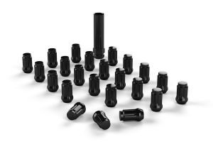 Teraflex 5 Lug 1/2x20 Spline Drive Lug Nuts, Black 23 pieces