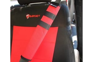 Bartact Universal Seat Belt Covers, Pair - Red