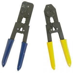 Wire Crimping Tool - Steel Frame - Insulated handles - Double / Single - 20 to 14 / 10 to 18 Gauge Wires - Kit