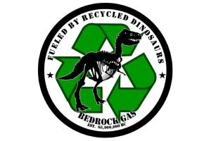 Decal Mob 4in Recycled Dinosaurs Sticker