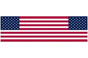 Decal Mob US Flags Sticker - Bright