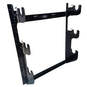 Axle Rack Wall Mount 1 Rear and 2 Fronts Blk