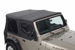 King 4WD Premium Replacement Soft Top - w/Upper Doors, Tinted Windows - TJ