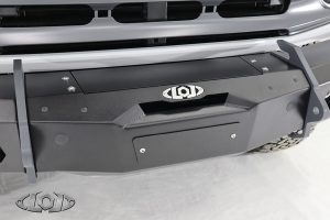 Black Ops Front Bumper Winch Cover Plate (Black Powder Coated)