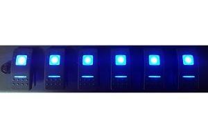 sPOD Dual LED Momentary Switch - Blue