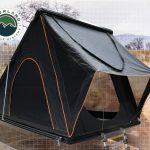 Overland Vehicle Systems Nomadic 2 Extended Roof Top Tent, Gray Body Green Rainfly