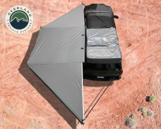 Awning 180 Degree Dark Gray Cover With Black Cover Universal Nomadic Overland Vehicle Systems