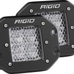 Rigid Industries D-Series PRO Flood Diffused Lights w/Flush Mount, Pair