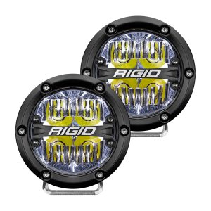 Rigid Industries 360 SERIES 4in LED Light Pair - Driving w/White Backlight