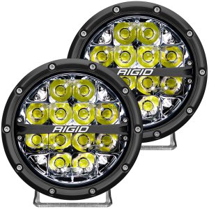 Rigid Industries 360-Series 6in LED Off-Road Spot Fog Lights, White - Pair