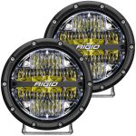 Rigid Industries 360-Series 6in LED Off-Road Drive Fog Lights, White - Pair