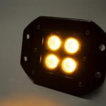 10 Inch LED Light Bar Dual Row Spot/Flood Combo Gold Amber North Lights