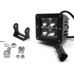 2.0 Inch Square Cube Cree LED Lights Pair Black Series White/Amber W/Harness 79903 Southern Truck Lifts