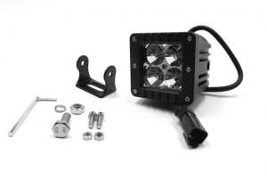3.0 X 3.0 Inch 16W Square LED Cube Light Flood Beam 1,440 Lumens Each Southern Truck Lifts