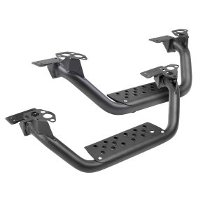 Go Rhino D6410000T - 4" Drop Steps for Dominator Xtreme D6, Pair - Textured Powder Coat - Textured Black