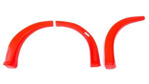 MD3 Wheel Flares Dirt Fluorescent Red Right