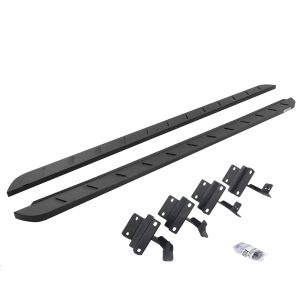 Go Rhino 63417780SPC - RB10 Slim Line Running Boards With Mounting Brackets - Textured Black