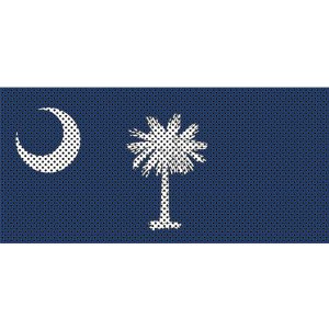 Jeep Wrangler Grill Inserts 2018-Present JL South Carolina State Flag Under The Sun Inserts