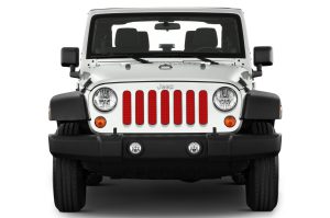 Jeep Wrangler Grill Inserts 2018-Present JL Flame Red Under The Sun Inserts