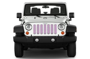Jeep Wrangler Grill Inserts 2018-Present JL Pink Under The Sun Inserts