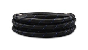 10ft Roll -4 Black Blue Nylon Braided Flex Hose