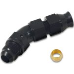 Fitting  Tube Adapter  4 5 degree  -8AN Male to 1