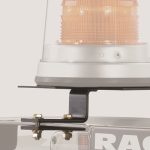 Backrack 91002 Utility Light Bracket; Universal; Black; 10.5 In. Base, Center Mount