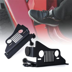 2018-2024 Jeep Wrangler JL Foot Pegs with Jeep Face