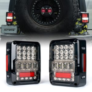 Xprite Destroyer Series LED Taillights For 2007 - 2018 Jeep Wrangler JK