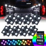 Xprite 4PC Celestial Series Interior RGB LED Car Light Set with Remote Control - Powered by USB