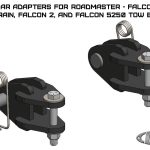 Tow Bar Adapters for Roadmaster Falcon All Terrain Falcon 2 and Falcon 5250 Tow Bars (Black Powder Coated)