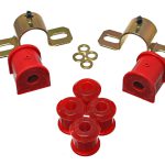 Universal Shock Eyes; Red; Front And Rear; Shock Tower Bayonet End Style; 7/8 in. Nipple; ID 3/8 in.; ID 5/8 in.; 5/8 in. Thick; w/4 Grommets; Performance Polyurethane;