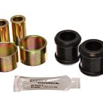 Shock Bushing Set; Black; Front And Rear; Shock Tower Bayonet End Style; OD 1 1/4 in.; 7/8 in. Nipple; ID 3/8 in.; w/4 Bushings/4 Washers; Performance Polyurethane;