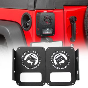 2x Don't Follow Me Jeep Tail Light Cover Guard