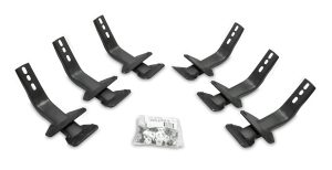Go Rhino 6841555 - OE Xtreme Side Steps - Mounting Brackets Only -Textured Black