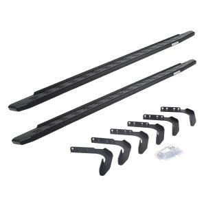 Go Rhino 69618087T - RB30 Running Boards with Mounting Bracket Kit - Protective Bedliner Coating