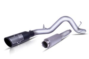 Gibson Performance Exhaust 70-0039 Patriot Flag; Series Cat-Back Single Exhaust System; Stainless