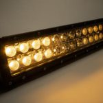 10 Inch LED Light Bar Dual Row Spot/Flood Combo Gold Amber North Lights