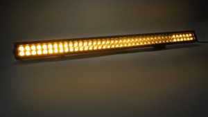 40.0 Inch Amber/White LED Light Bar Double Row Straight Combo Flood/Beam 72W DT Harness 79904 14,400 Lumens Southern Truck Lifts