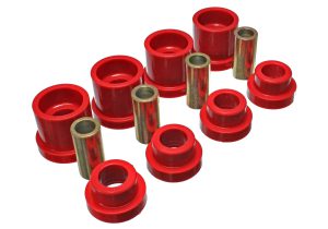 Sub-Frame Bushing Set; Red; Rear; Must Reuse Existing Outer Metal Shell And All Metal Parts; Performance Polyurethane;