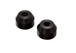 Tie Rod Dust Boot; Black; Round Style; Largest Dia. Taper 0.65 in./16.6mm; Socket Top Dia. 1 5/8 in./41.3mm; 2 Pack;