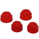 Ball Joint Dust Boot Set; Red; Front; Performance Polyurethane; Incl. 2 Upper/Lower Ball Joint Boots;
